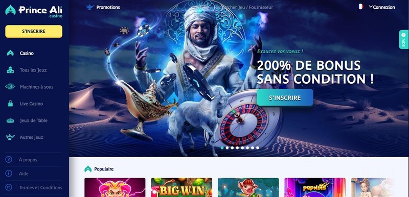 Explorez prince ali casino en ligne