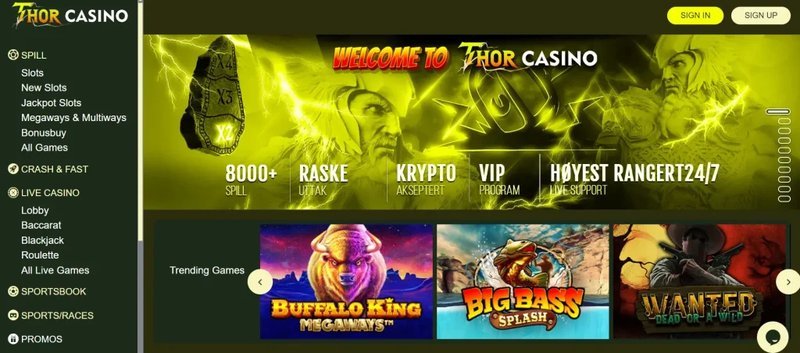 Découvrez les Meilleurs Codes Bonus du Thor Casino en Ligne en France à France