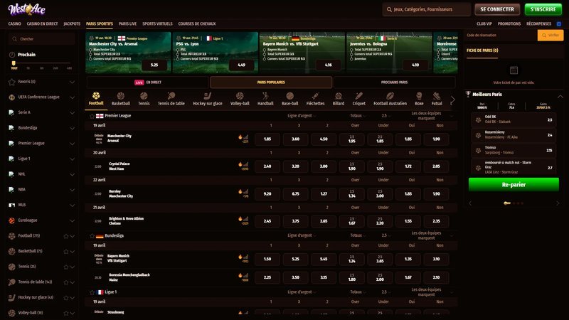 Westace login - Découvrez les Avantages du Westace Casino en Ligne en France